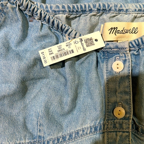 MADEWELL - NWT - denim mini dress - Picture 6 of 6